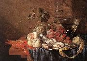 Jan Davidz de Heem, Fruits and Pieces of Seafood